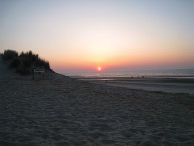 zonsondergang bij paal 15